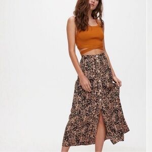 Wilfred Leopard Print Maxi Skirt